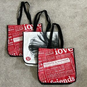 Lululemon Reusable Tote Bag Bundle OG Manifesto